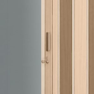 Porta Sanfonada Plastporta Trinco 060x210 Castanho Bcf