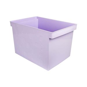 Caixa Multiuso Larga Lilás Pastel Dello