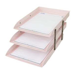 Caixa Correspondência Articulável Tripla Rosa Dello