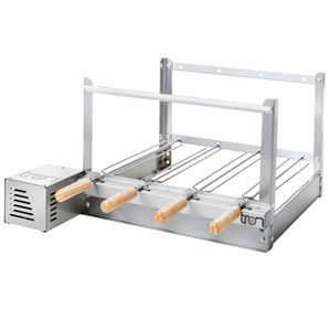 Churrasqueira Giratório 4 Espetos Inox Bivolt Tron