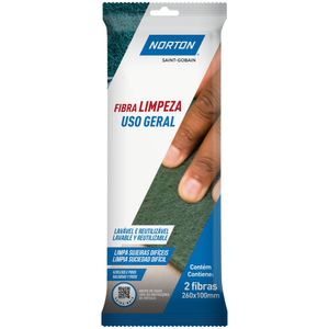Fibra Limpeza Uso Geral Verde Com 2 Unidades Norton