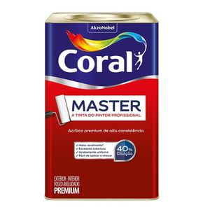 Tinta Master Fosco Tubarao Branco 18l Coral