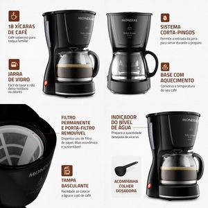 Cafeteira 60hz 127v (C-30-18x-Fb) Mondial