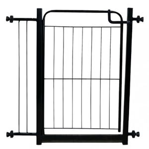 Portãozinho Pet  Com Extensor 70 A 80cm Preto Utilaço