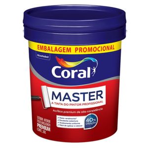 Tinta Master Fosco Branco Neve Balde 20l Coral