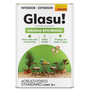 Tinta Glasu Maxima Eficiência Fosco Branco Neve 18l Suvinil