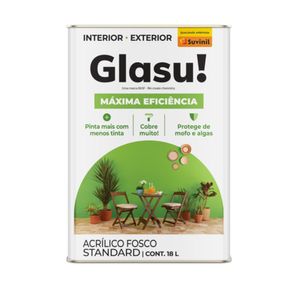 Tinta Glasu Maxima Eficiência Fosco Branco Neve 18l Suvinil
