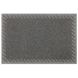 Capacho Vinil Light Rebaixo Elite Cinza 40x60cm Kapazi