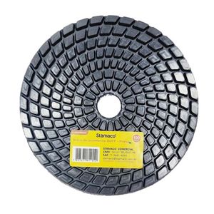 Disco De Lixa Diamantada (Buff) Preto 100mm Stamaco