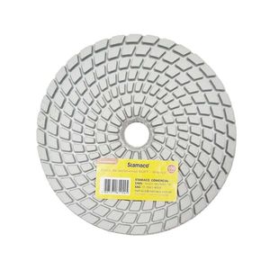 Disco De Lixa Diamantada (Buff) Branco 100mm Stamaco