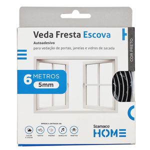 Veda Fresta Escova 5mm Preto Stamaco
