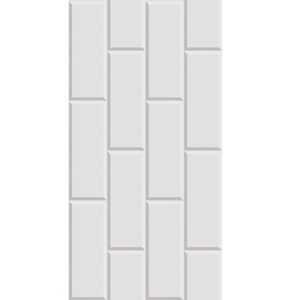 Piso Esmaltado 39x75,5york Branco Cx 2,06m² Vivence