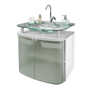 Gabinete 62.5cm Standard Com Cuba Moldada Cris Metal