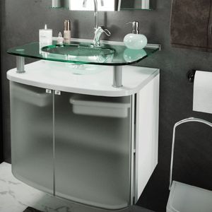 Gabinete 62.5cm Standard Com Cuba Moldada Cris Metal