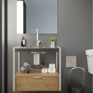 Gabinete 58.7cm Milao Cristal Bronze Jateado Cris Metal