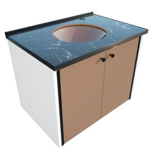 Gabinete 60cm Fenix Nero Cris Metal