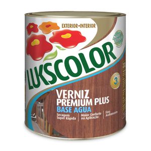 Verniz Premium Plus Base Agua Alto Brilho Interno 900ml Lukscolor