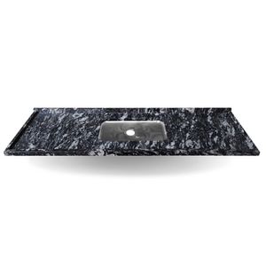 Pia De Granito Preto Indiano 1.52m Com Cuba Funda Kasa Granito