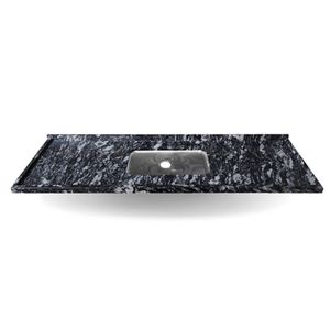 Pia De Granito Preto Indiano 1.82m Com Cuba  Funda Kasa Granito