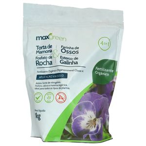Fertilizante 4 Em 1 Mamona+Osso+Galinha+Rocha 1kg Forth Jardim Maxgreen
