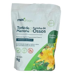 Fertilizante Torta De Mamona+Farinha De Ossos 1kg Forth Jardim Maxgreen