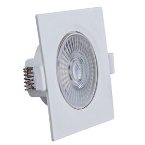 Spot Led Pp 5w 3000k Quadrado Viena Luz