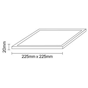 Luminaria De Embutir Led Quadrada 18w 6500k Viena Luz