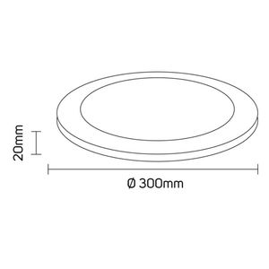 Luminaria De Embutir Led Redonda 24w 3000k Viena Luz