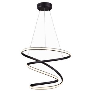 Pendente Led Horizon 61w 3000k Preto Viena Luz