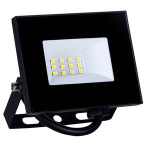 Refletor Led 10w 6500k Preto Viena Luz