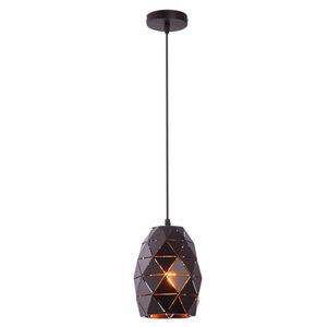 Pendente Viso Preto 1 Lâmpada Viena Luz
