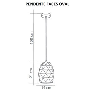 Pendente Viso Preto 1 Lâmpada Viena Luz