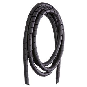 Organizador De Fios E Cabos 10mm Preto 1m Daneva