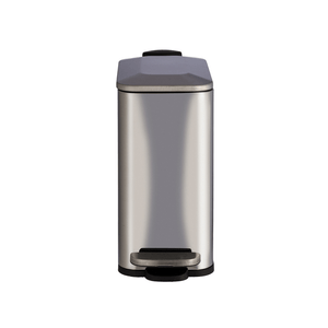 Lixeira Aço Inox Escovado Retangular 5l Tiklar