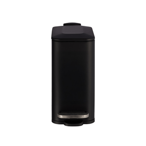 Lixeira Ferro Preto Retangular 5l Tiklar