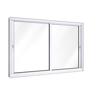 Janela De Alumínio De Correr Lateral 2 Folhas Móveis Sem Grande 100x120 Branco Ullian