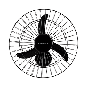 Ventilador De Parede New 50cm Preto 127v Ventisol