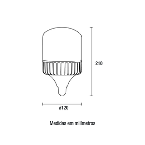 Lampada Led Ultra 65w 6500k E27 Bivolt Blumenau
