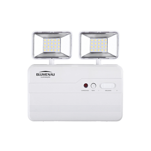 Luminária De Emergência Led 2 Faróis 5w 6500k Blumenau
