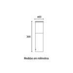 Poste_Balizador_Alum_Easy_Ip54_30cm_E27_Preto_Blumenau_104439203png