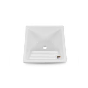 Tanque Alvenaria 60x57 39lt Granitado Eco Branco Corso