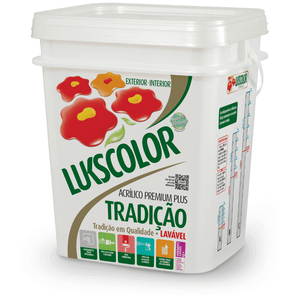 Tinta Acrilica Premium Plus Tradição Luksbox Branco Neve 18l Lukscolor