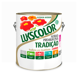 Tinta Premium Acrílica Tradição Branco Neve 3.6l Lukscolor