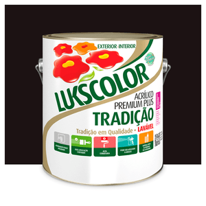 Tinta Premium Acrílica Tradição Preto 3.6l Lukscolor