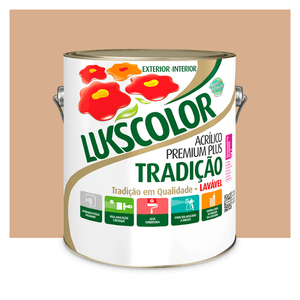 Tinta Premium Acrílica Tradição Camurça 3.6l Lukscolor