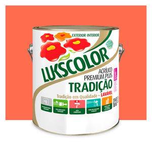 Tinta Premium Acrílica Tradição Terracota 3.6l Lukscolor