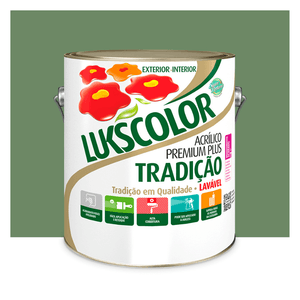 Tinta Premium Acrílica Tradição Verde Musgo 3.6l Lukscolor
