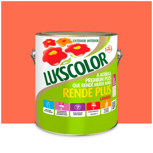 Tinta Acrilica Premium Rend Plus Terracota 3.6l Lukscolor
