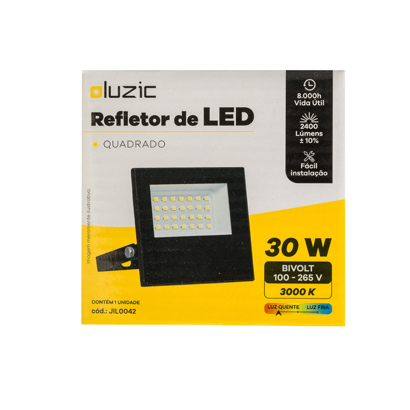 Refletor_De_Led_30w_3000k_Preto_Quadrado_Luzic_104471204png